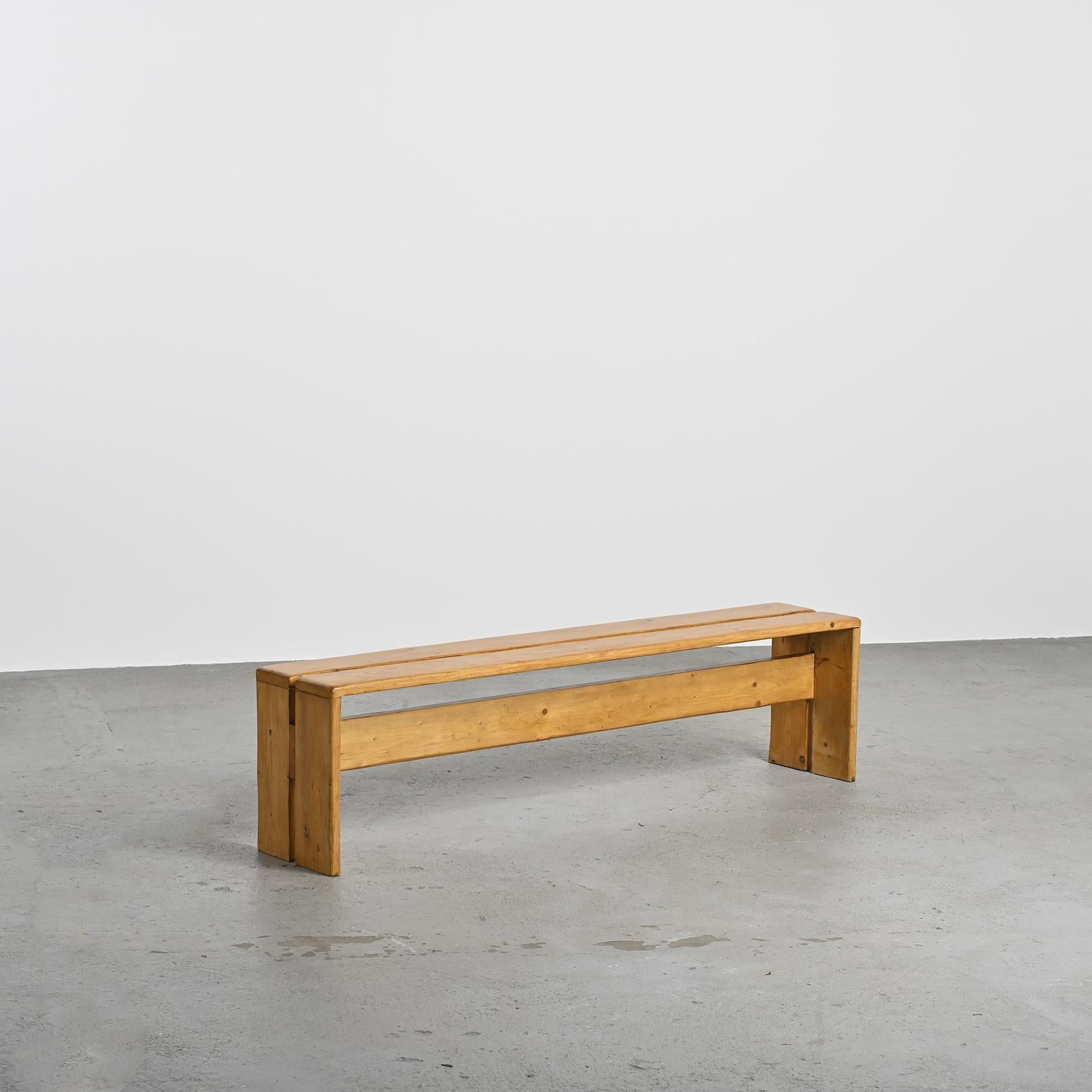 Pine Bench from Les Arcs, France, circa 1973 For Sale 3