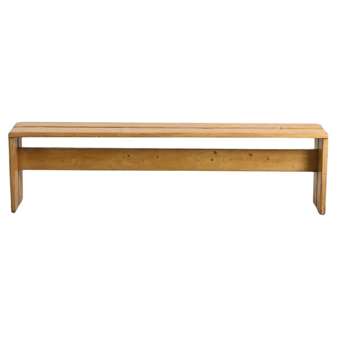 Pine Bench from Les Arcs, France, circa 1973