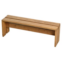 Pine Bench from Les Arcs, France, circa 1973