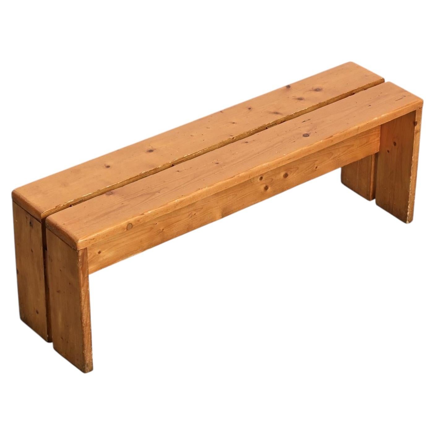 Pine Bench from Les Arcs, France, circa 1973