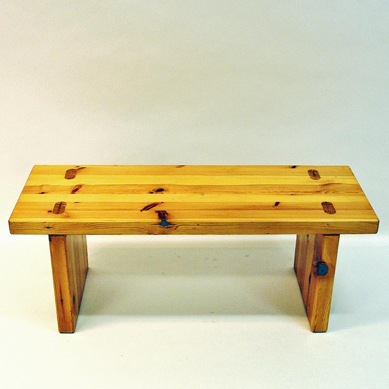 Pine Bench in the Style of Roland Wilhelmsson, Sweden, 1970s 1