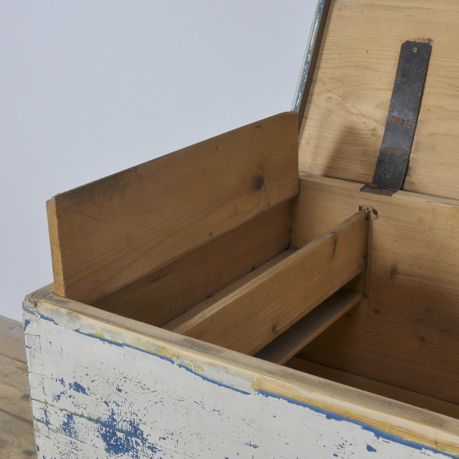 Late 19th Century Pine Blanket Chest, 1892