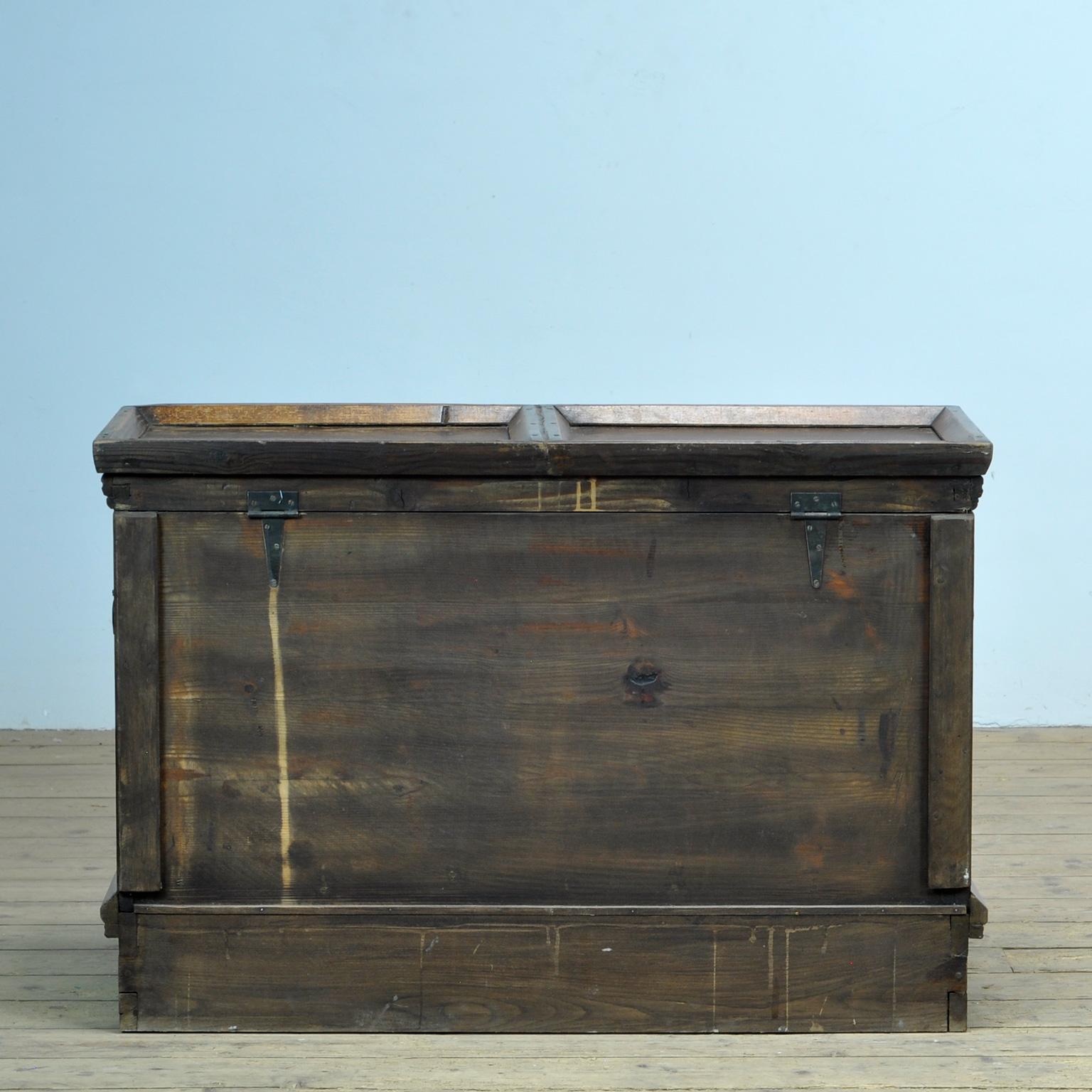 Pine Blanket Chest, Circa 1880 For Sale 9