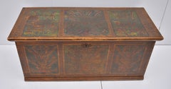 Pine Blanket Chest in Original Decorative Paint