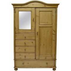 Pine Bonnet Top Compactum Armoire