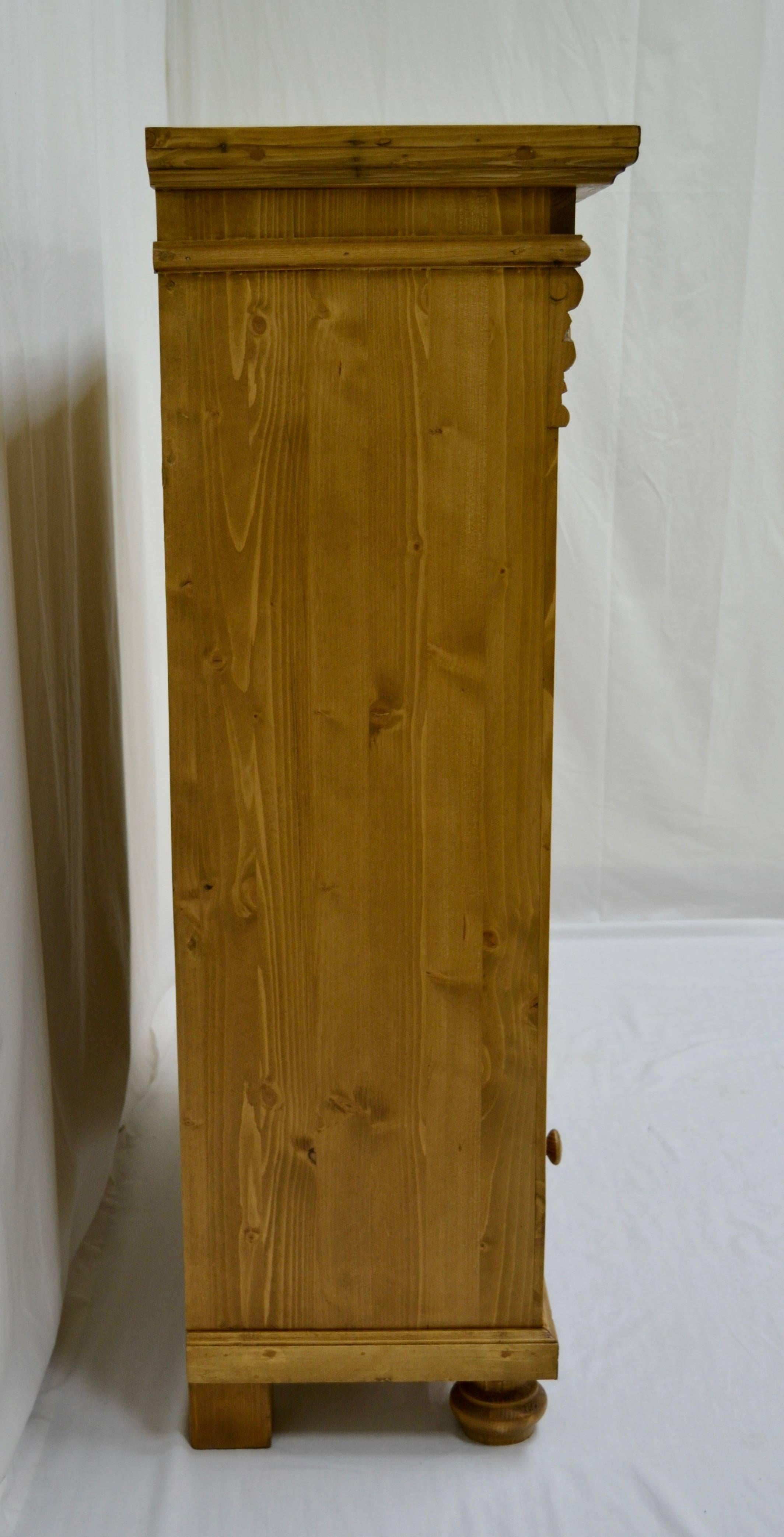 Hungarian Pine Bookcase with Drawer