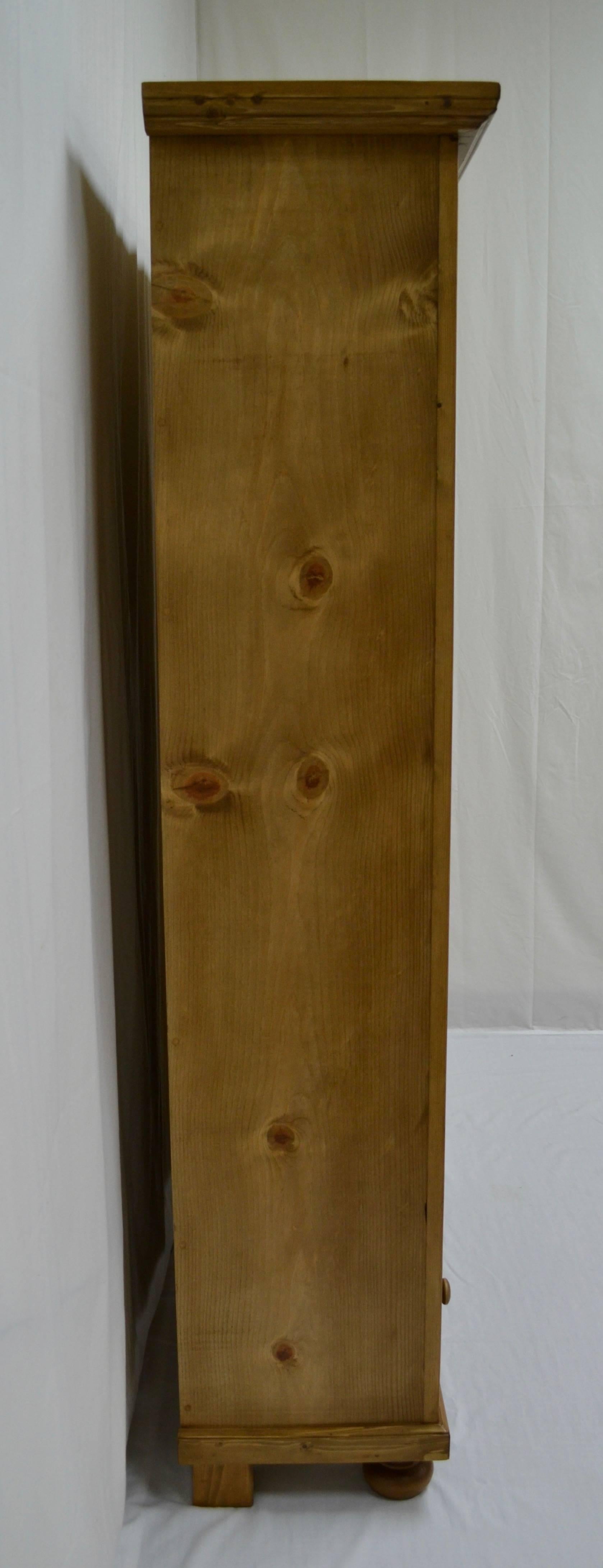 Pine Bookcase with Drawer at 1stDibs
