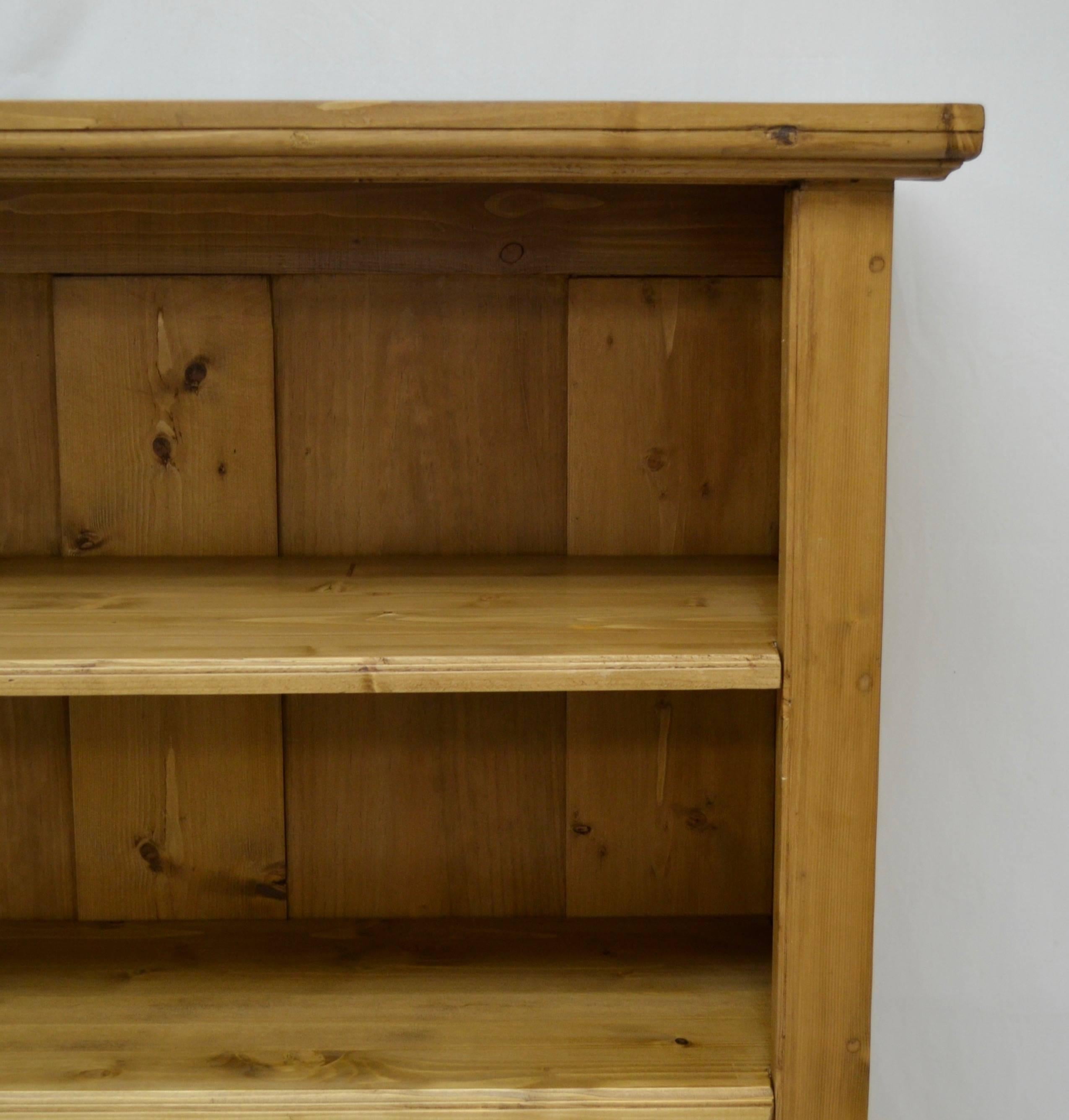 Pine Bookcase with Drawer at 1stDibs