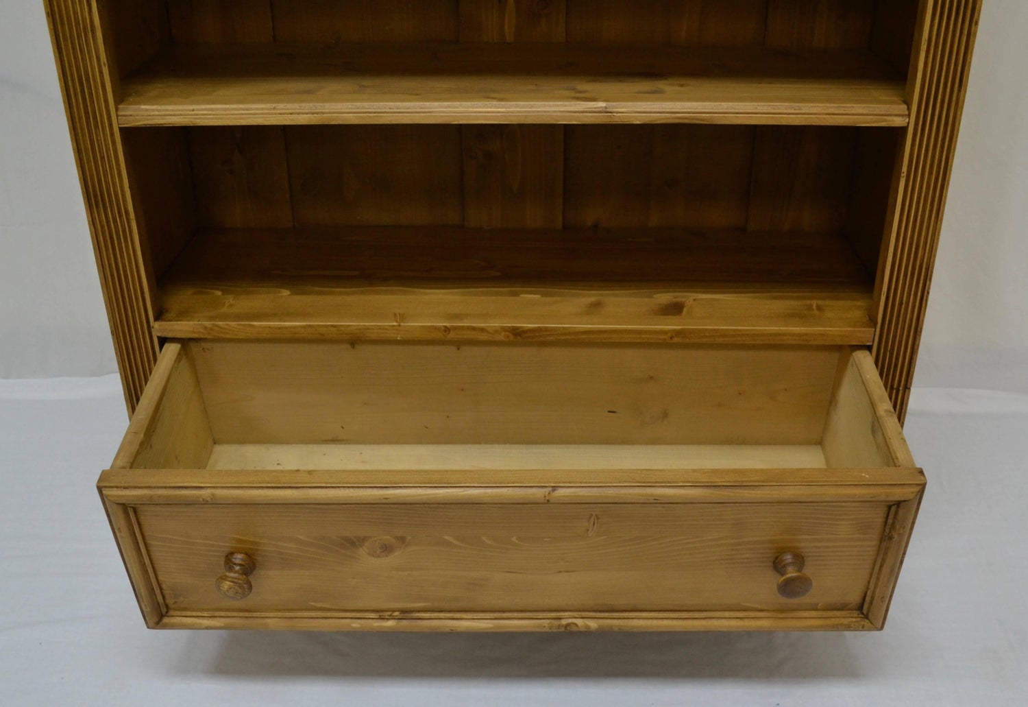 Pine Bookcase With Drawer At 1stdibs