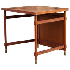 Scrivania in pino e ottone Rødby Rådhus di Ebbe & Ebbe Clemmensen, 1953