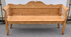 Pine Camel-Back Bench or Settle