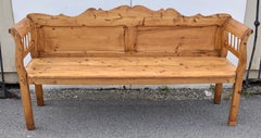 Pine Camel-Back Bench or Settle