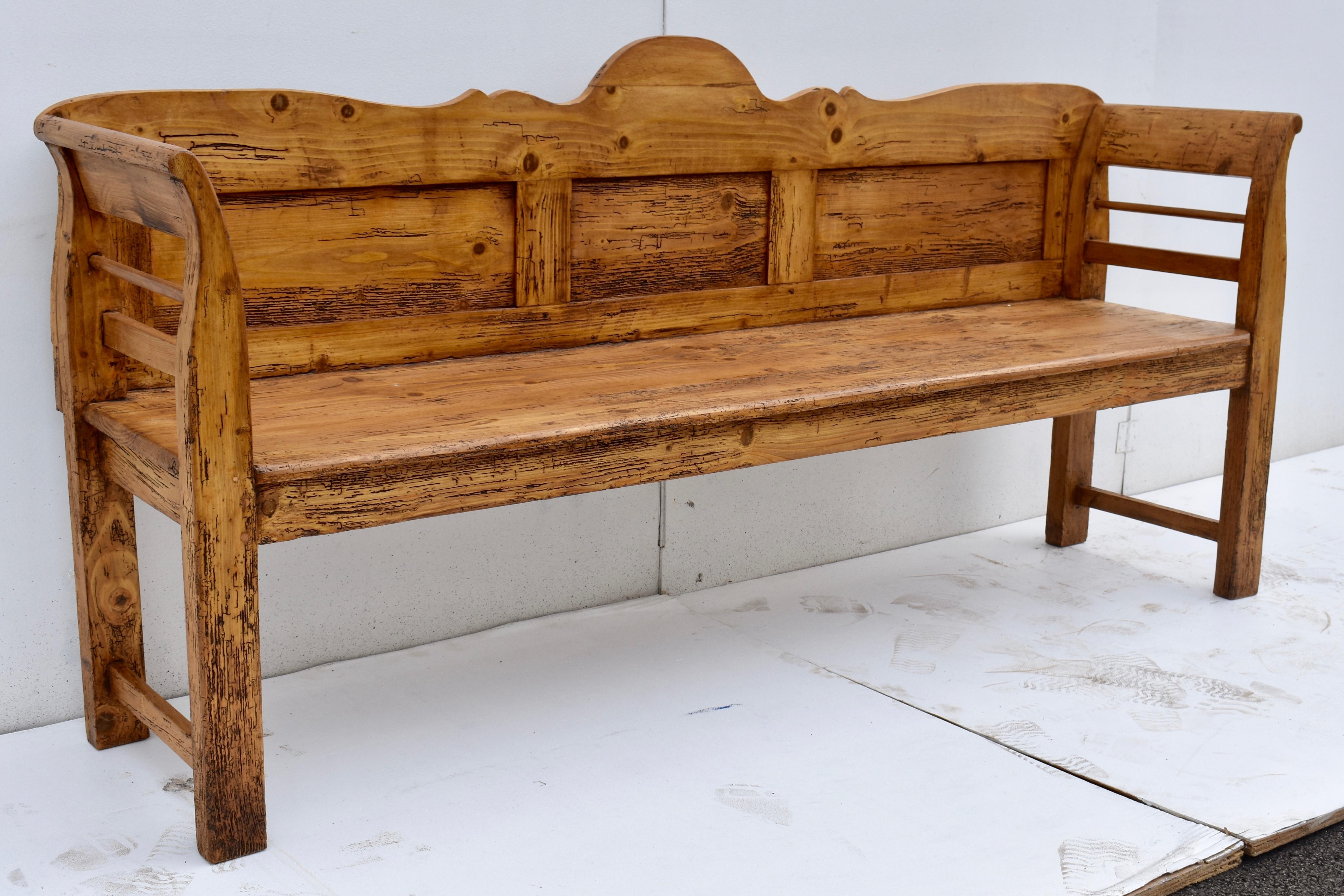 Country Pine Camel Back Bench or Settle