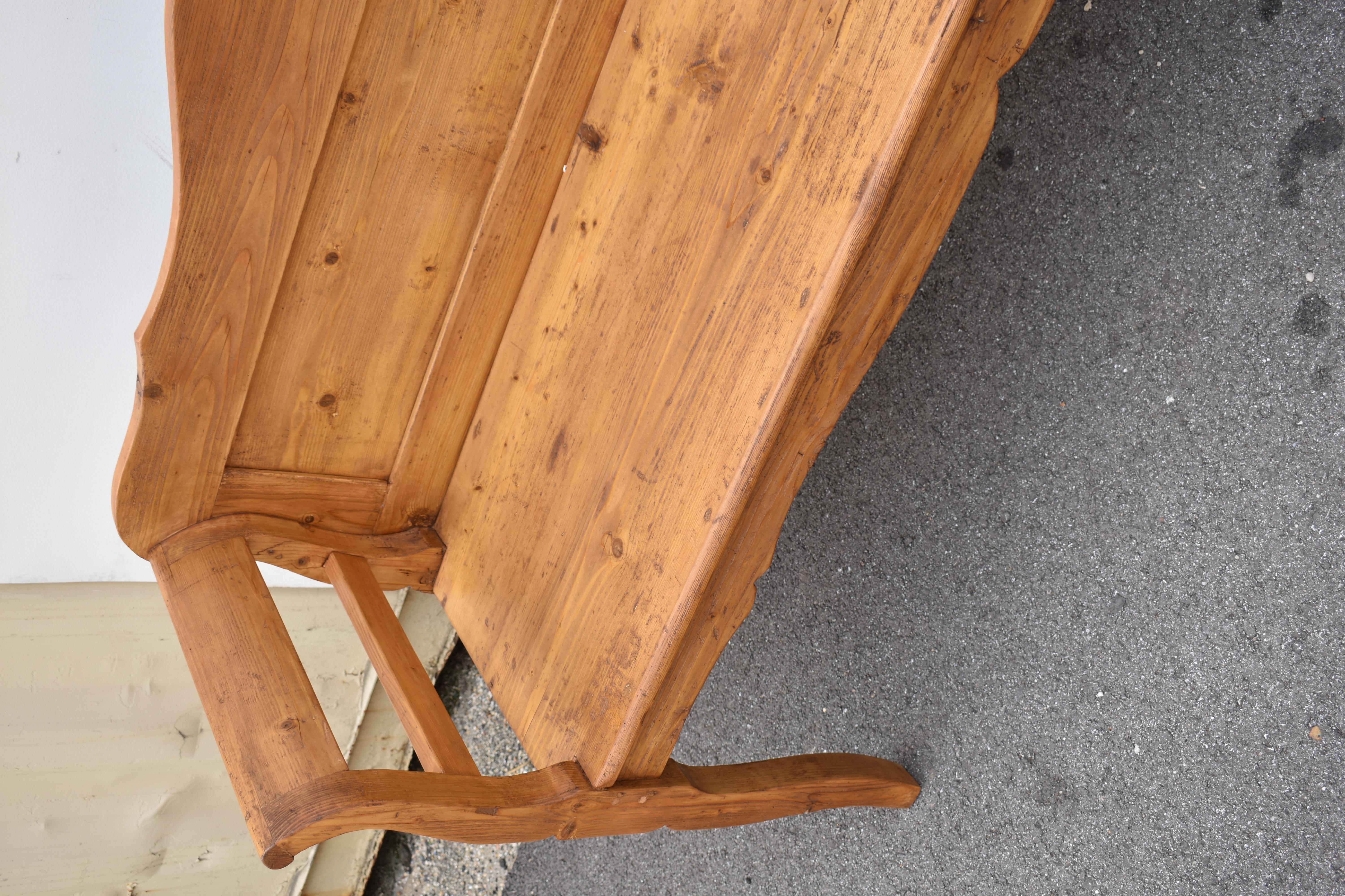 Pine Camel-Back Bench or Settle 1