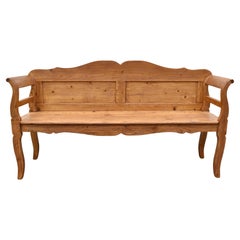 Pine Camel-Back Bench or Settle