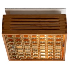 Lampade da soffitto in pino, Scandinavia, 1970