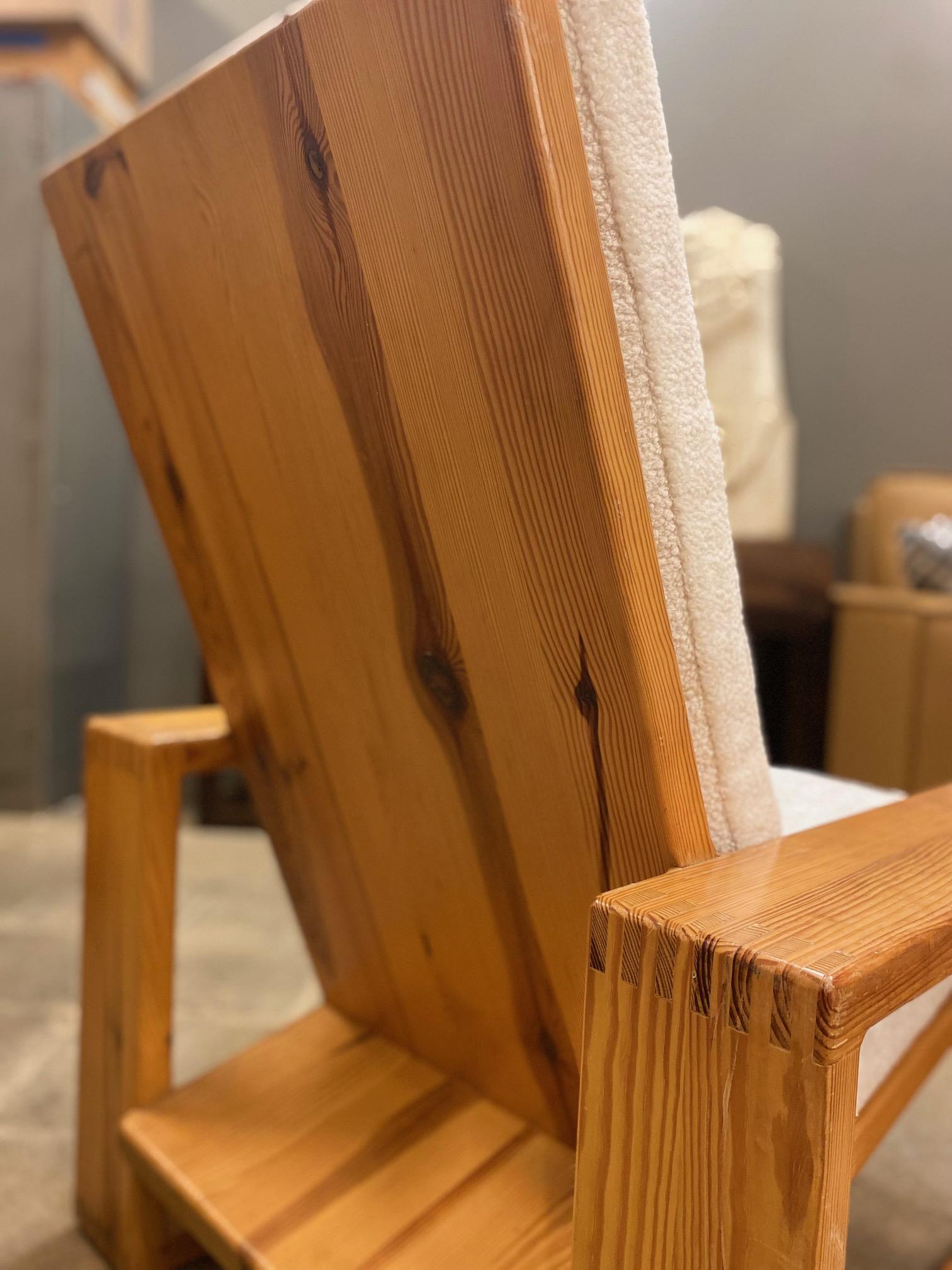Silla de pino, Ate Van Apeldoorn, NL Años 70 en venta 4