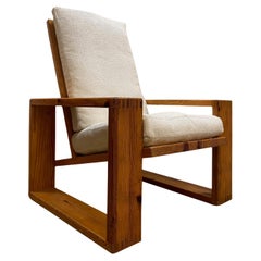Vintage Pine Chair, Ate Van Apeldoorn, NL 1970's