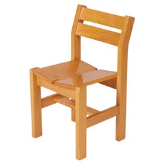 Pine chair Les Arcs, 1960s