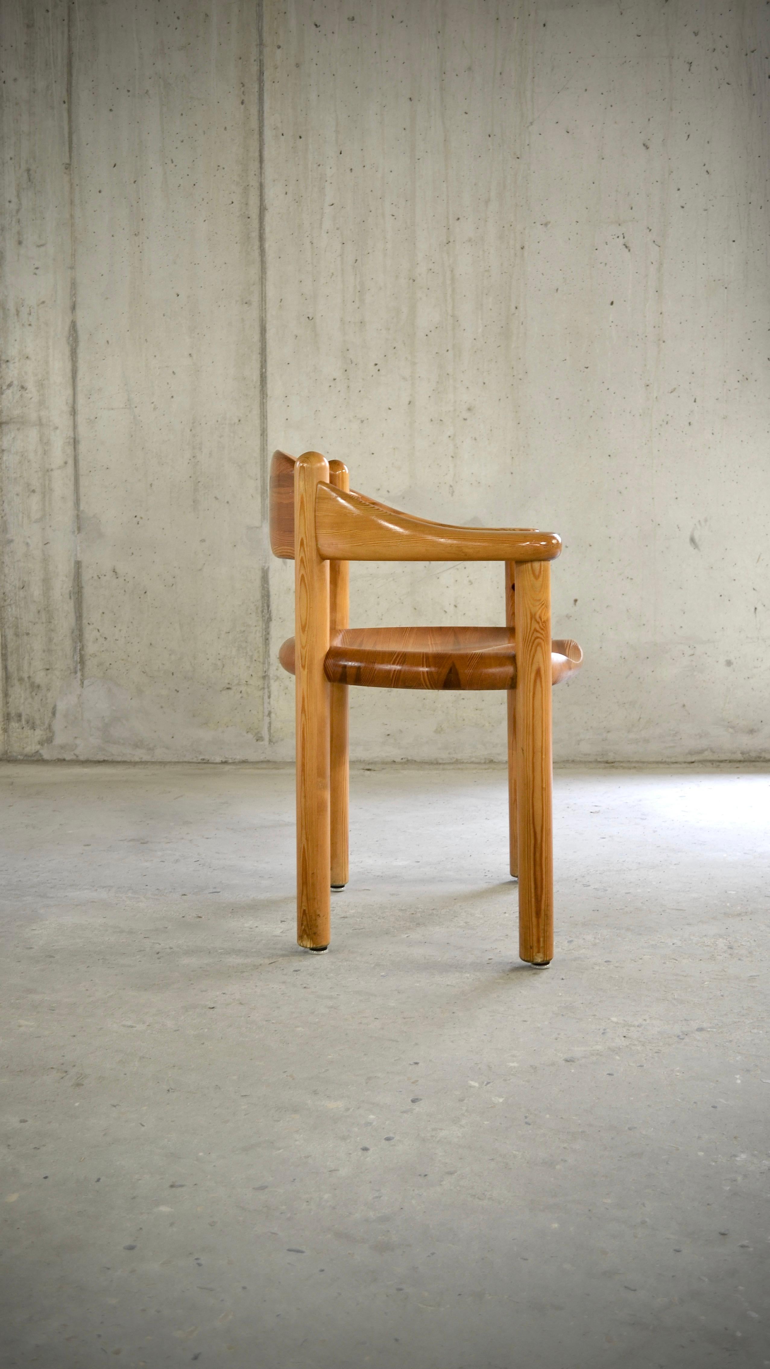 Pine Chairs, Rainer Daumiller, Denmark, 1970's For Sale 5