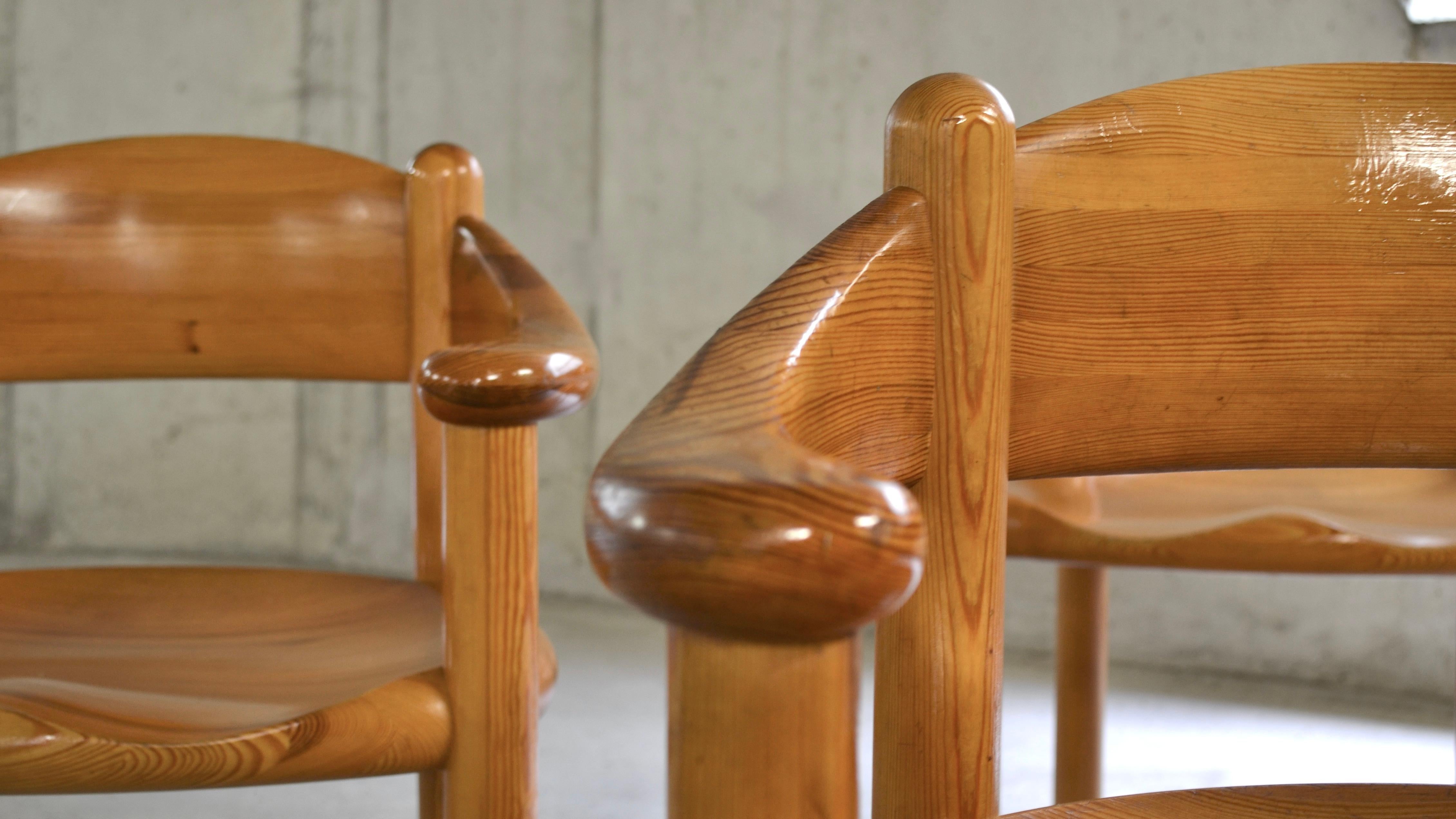 Mid-Century Modern Pine Chairs, Rainer Daumiller, Denmark, 1970's For Sale