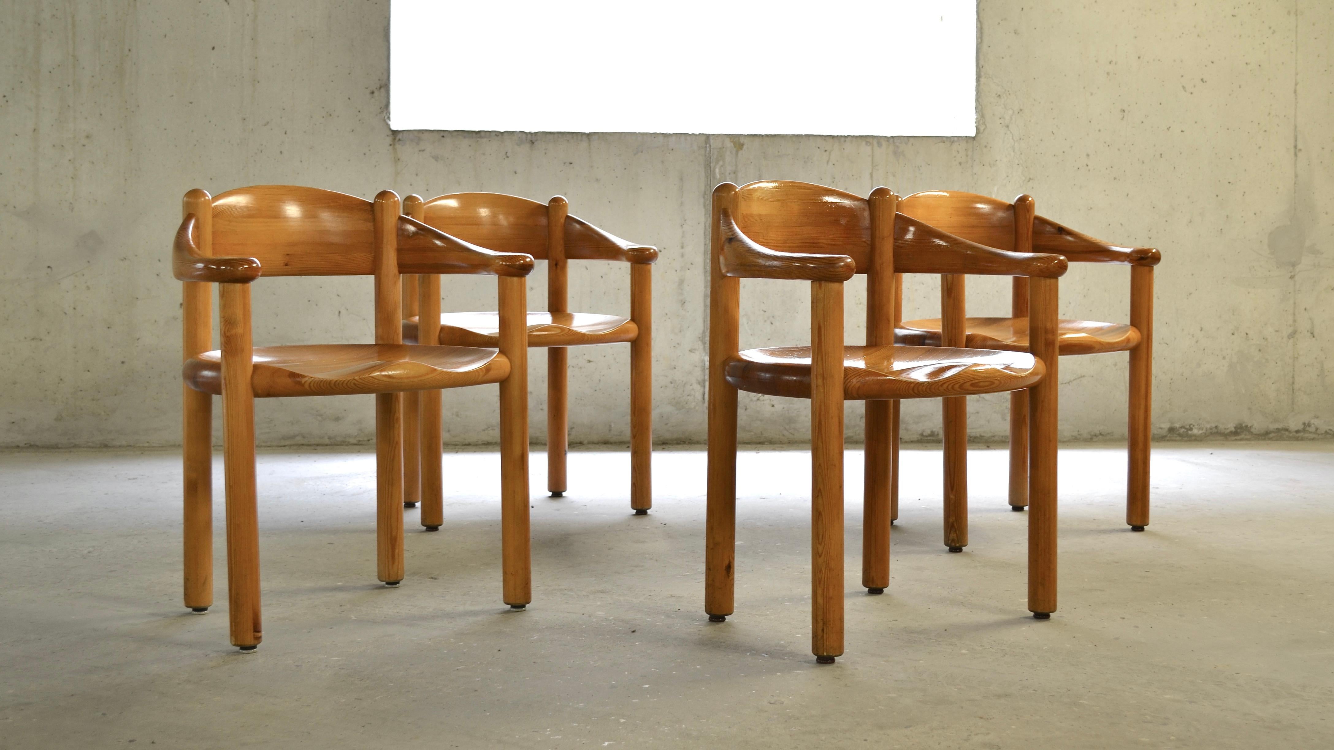 Pine Chairs, Rainer Daumiller, Denmark, 1970's For Sale 2