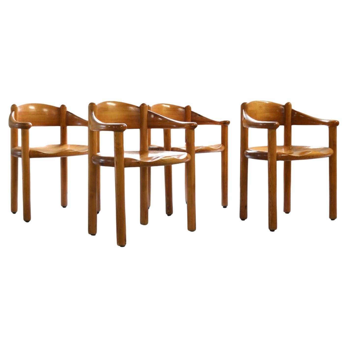 Pine Chairs, Rainer Daumiller, Denmark, 1970's For Sale