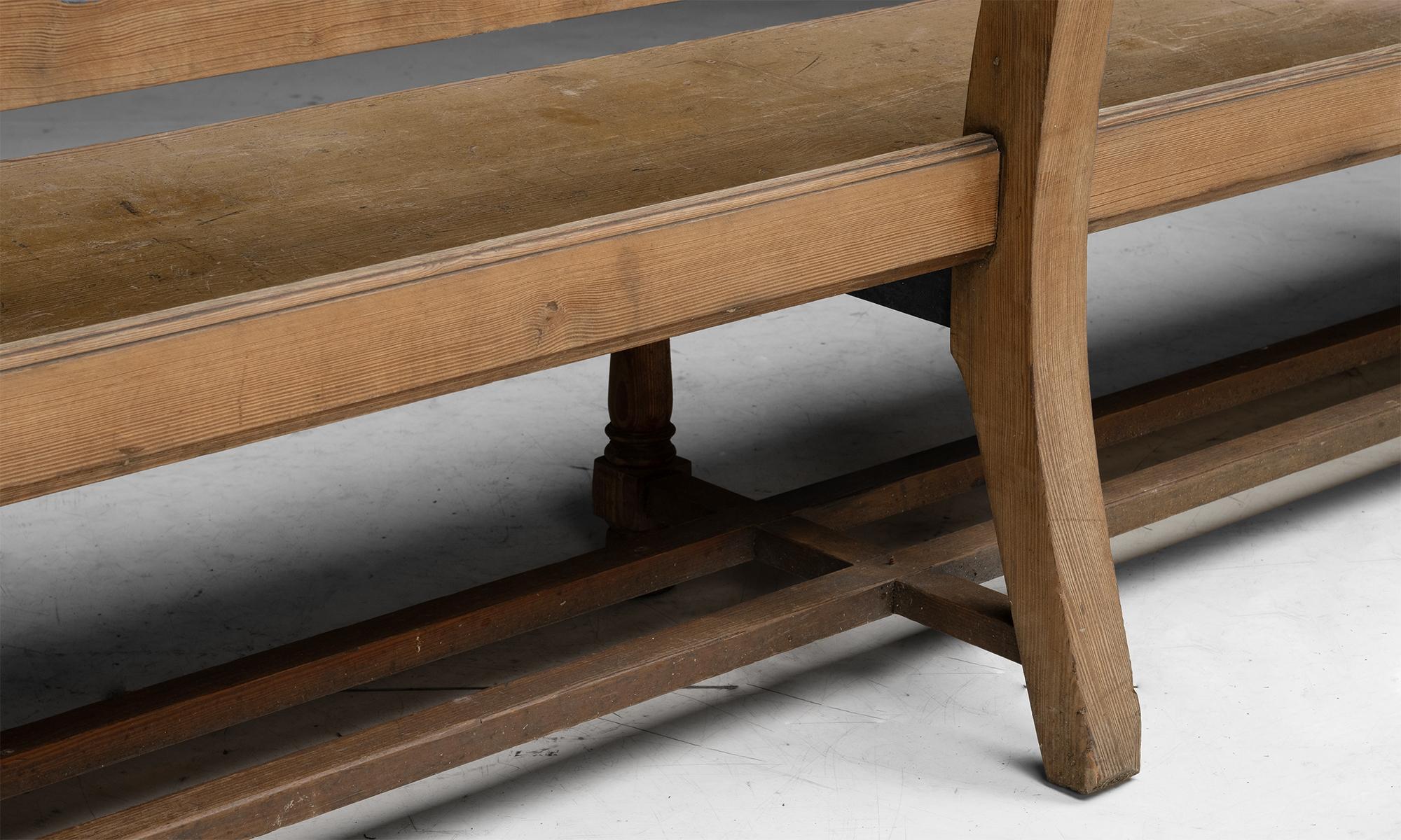 Pine Chapel Bench, England circa 1840 6