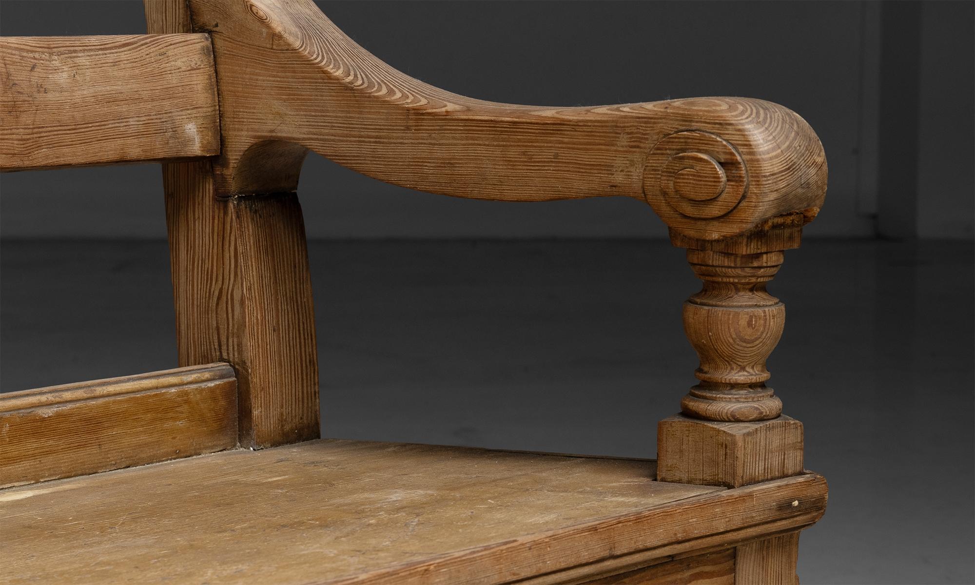 Pine Chapel Bench, England circa 1840 1