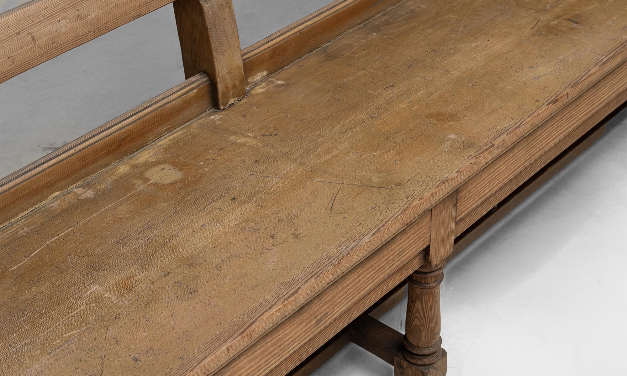 Pine Chapel Bench, England circa 1840 3
