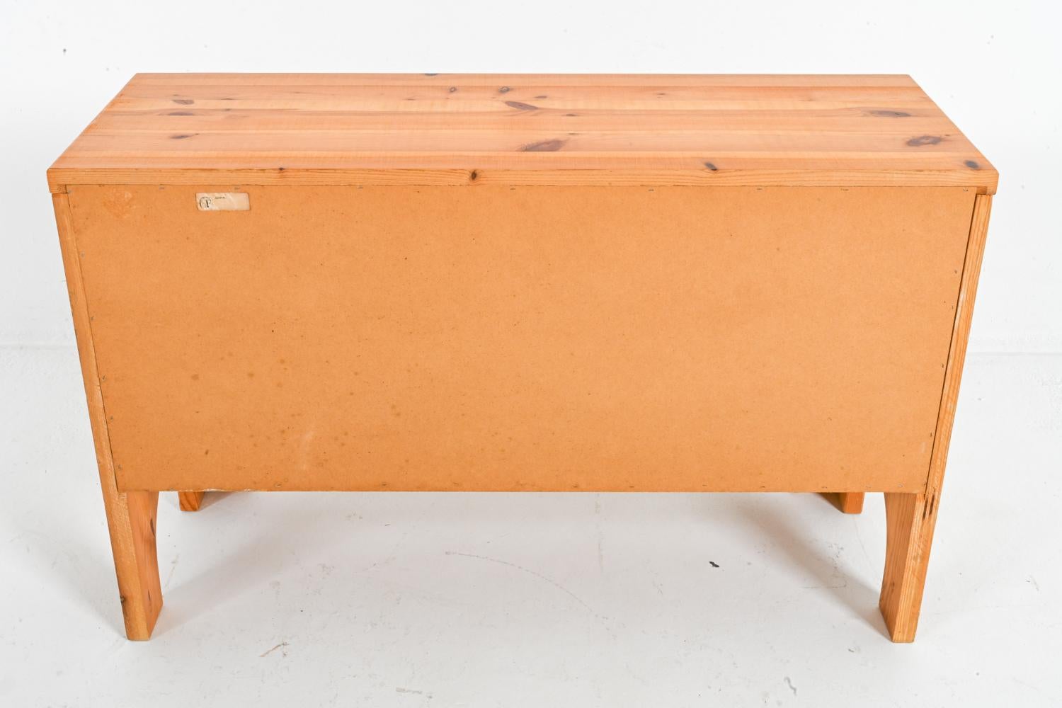 Pine Chest And Mirror By Christian Langeström, 