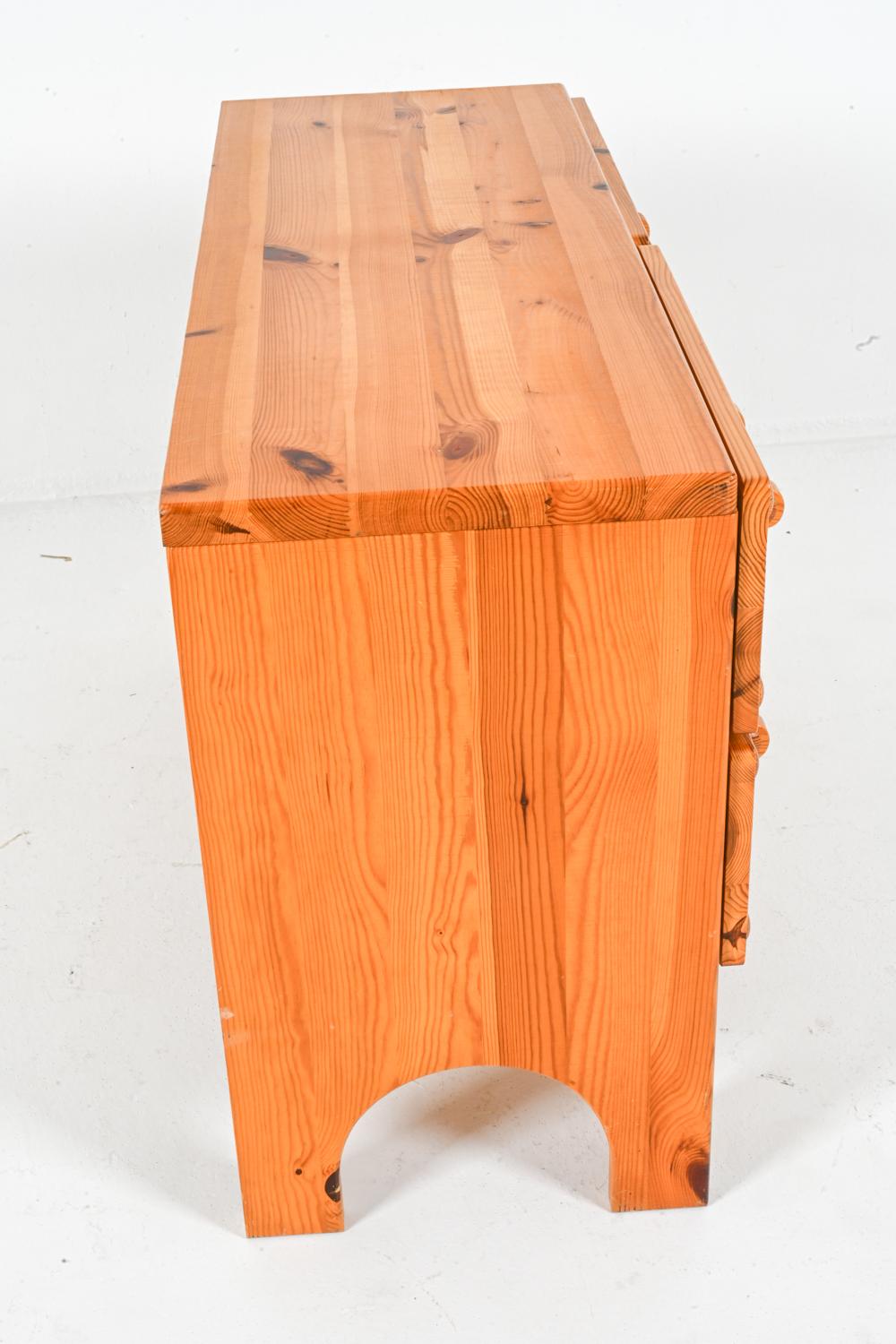 Pine Chest And Mirror By Christian Langeström, 