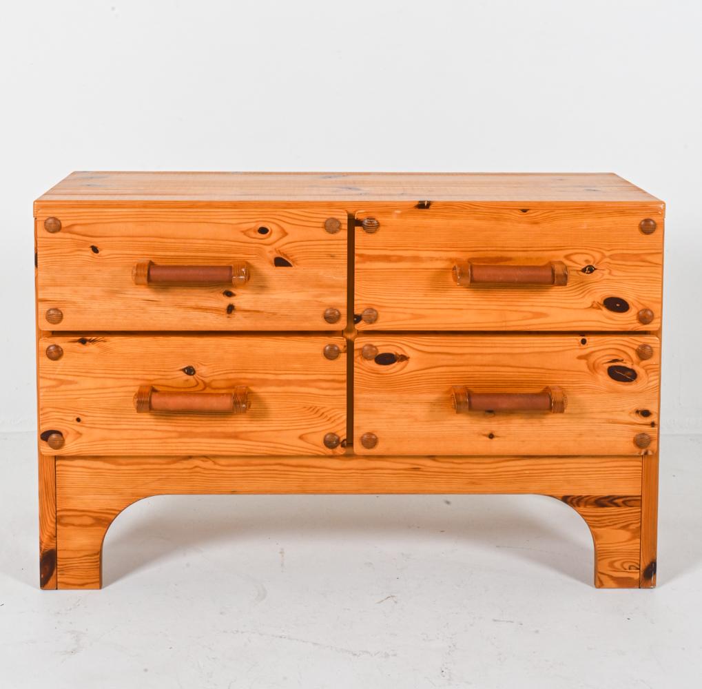 This Swedish-made chest of drawers and matching mirror date back to the 1970s and hail from the 