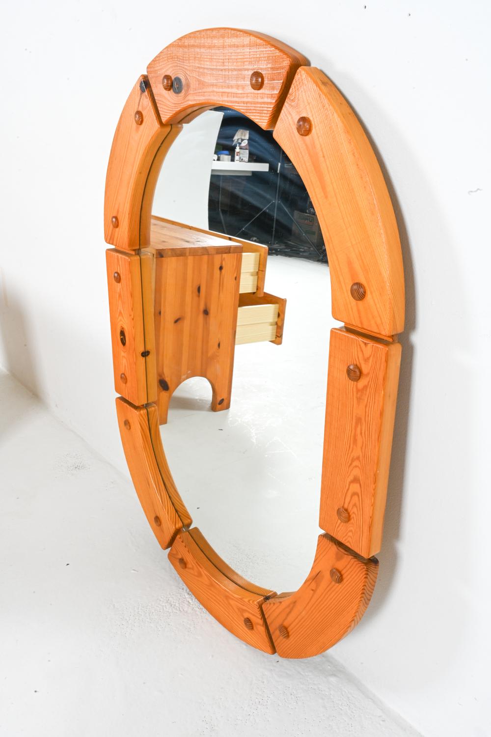 Pine Chest And Mirror By Christian Langeström, 