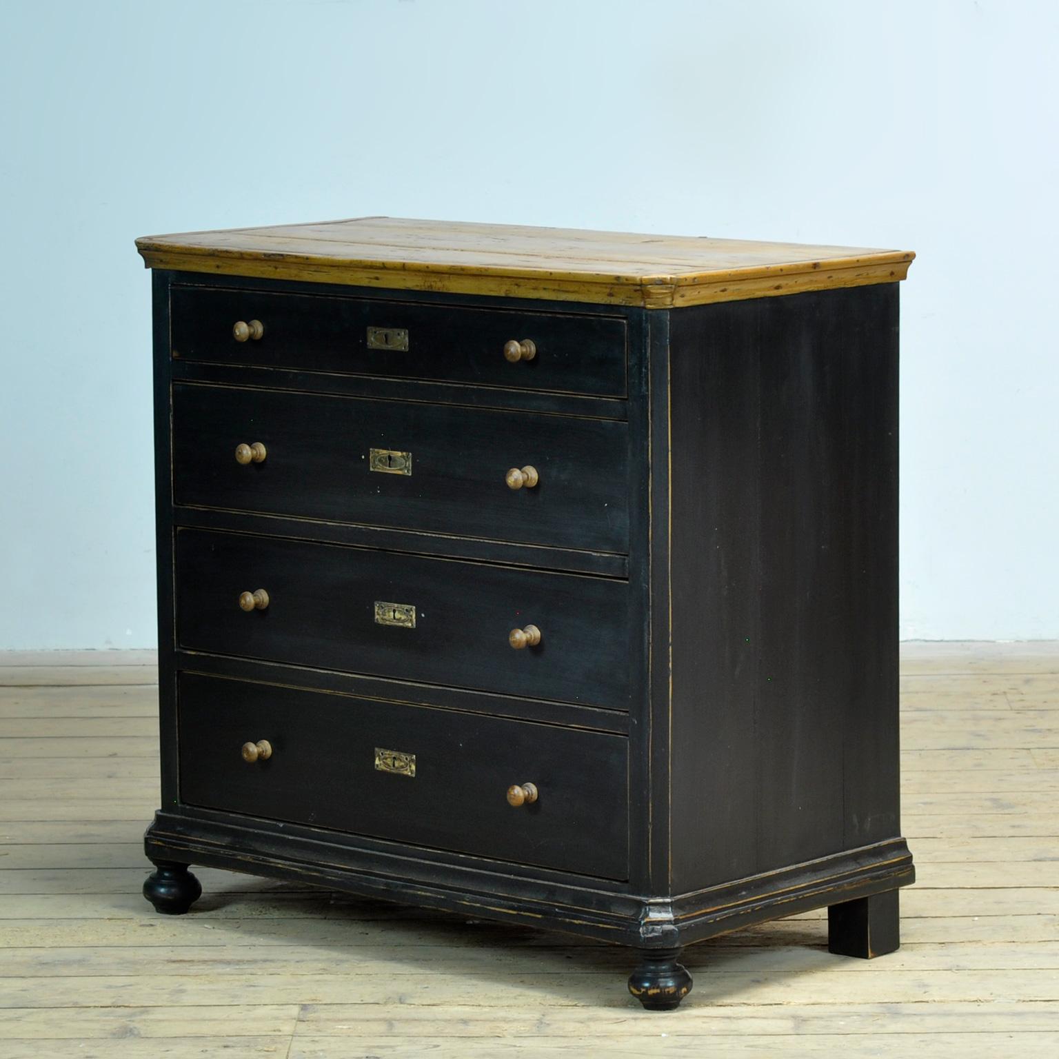 Rustic Pine Chest of Drawers, 1910s For Sale