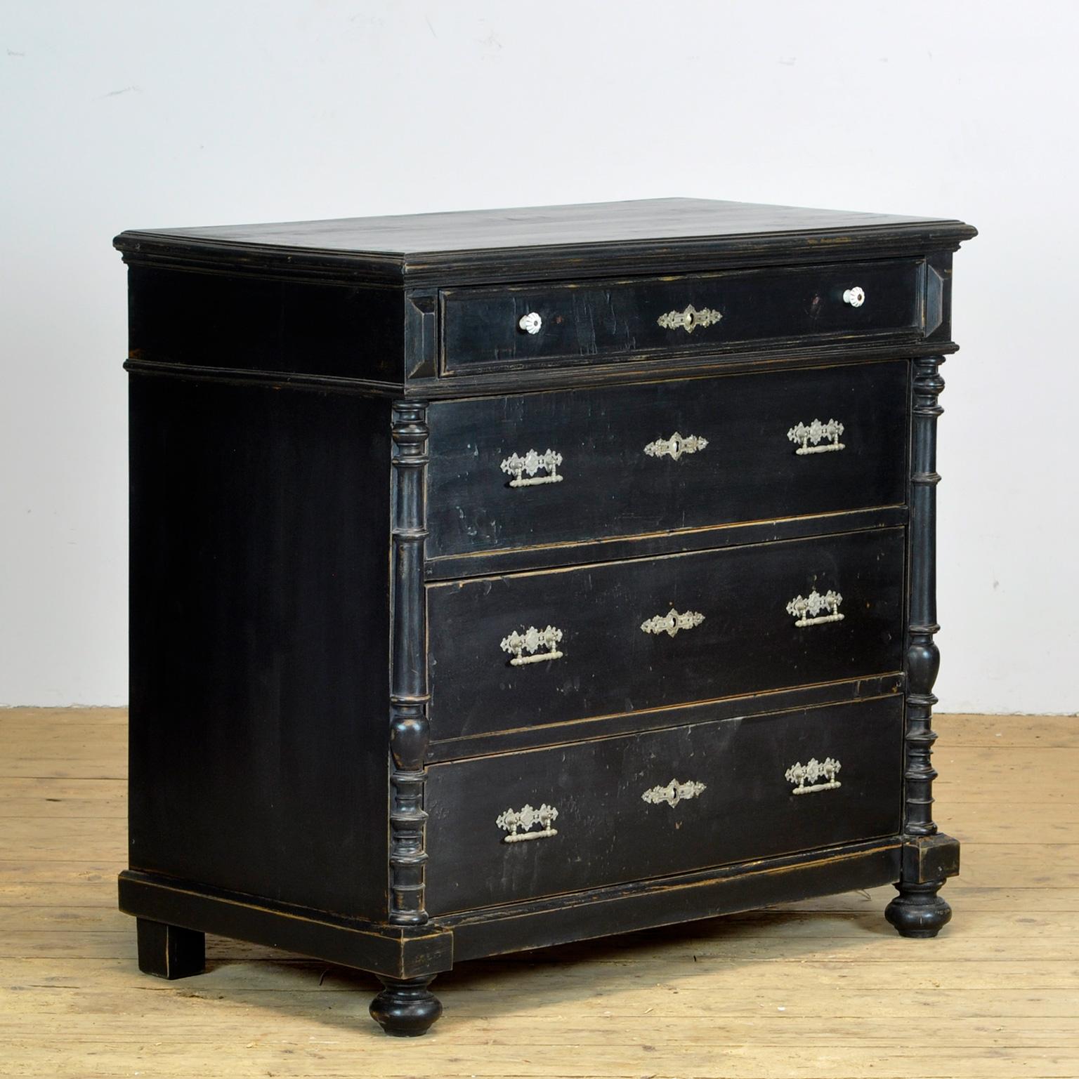Empire Revival Pine Chest Of Drawers, Circa 1920