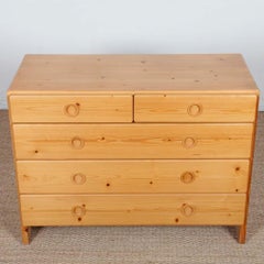 Pine chest of drawers, selected by Charlotte Perriand for Les Arcs, 1960