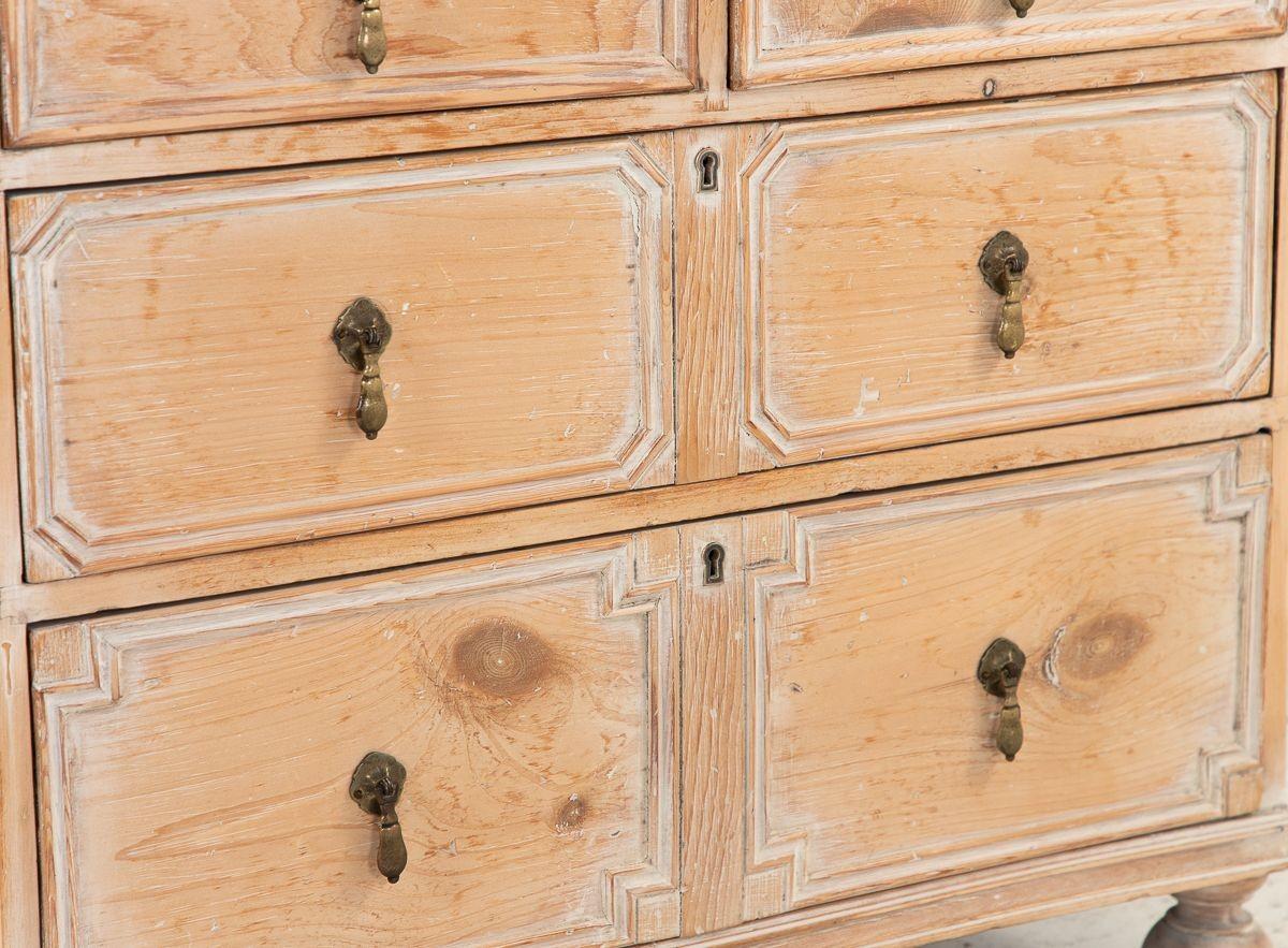 Pine Chest of Drawers with Applied Moldings, English 1860s 6