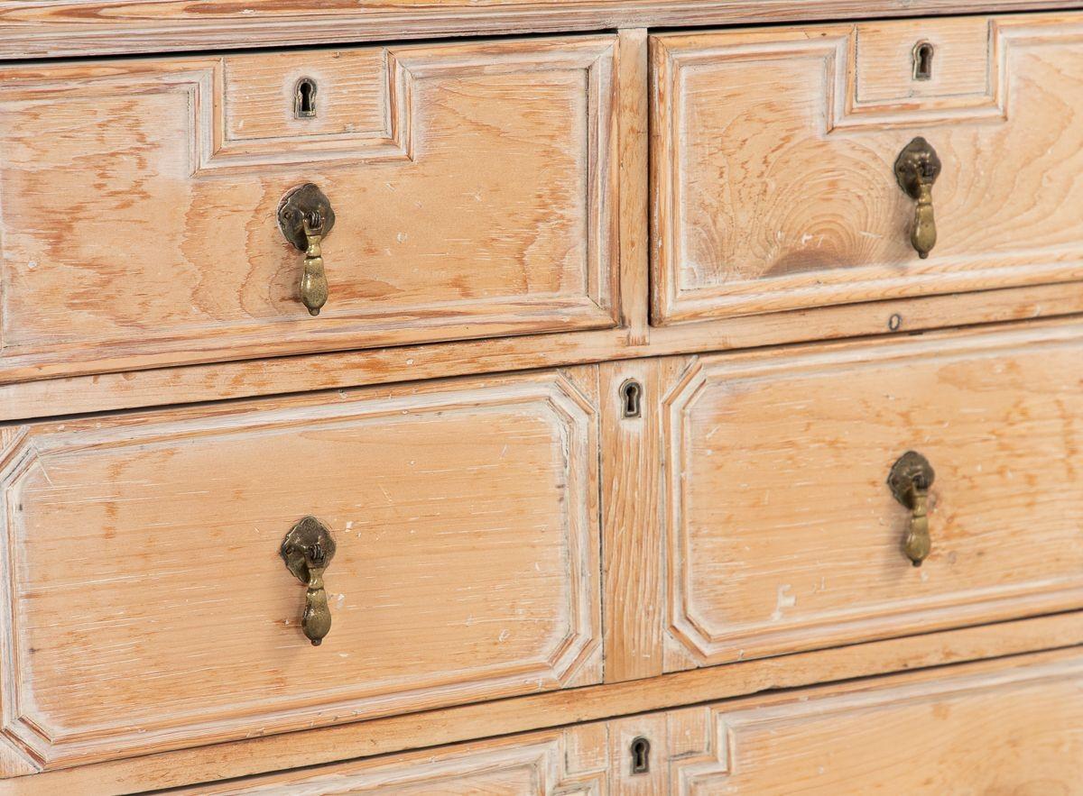 Pine Chest of Drawers with Applied Moldings, English 1860s 4