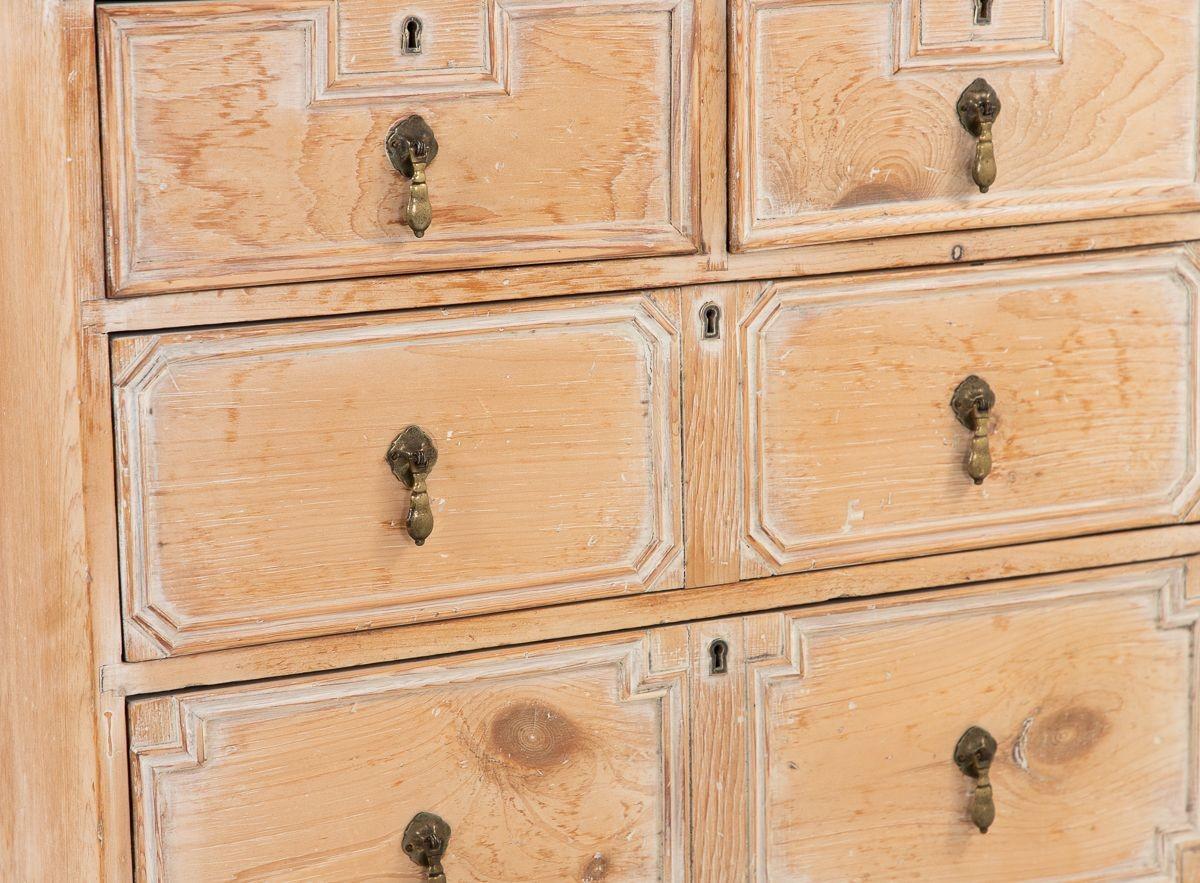 Pine Chest of Drawers with Applied Moldings, English 1860s 5