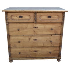 Pine Chest of Five Drawers