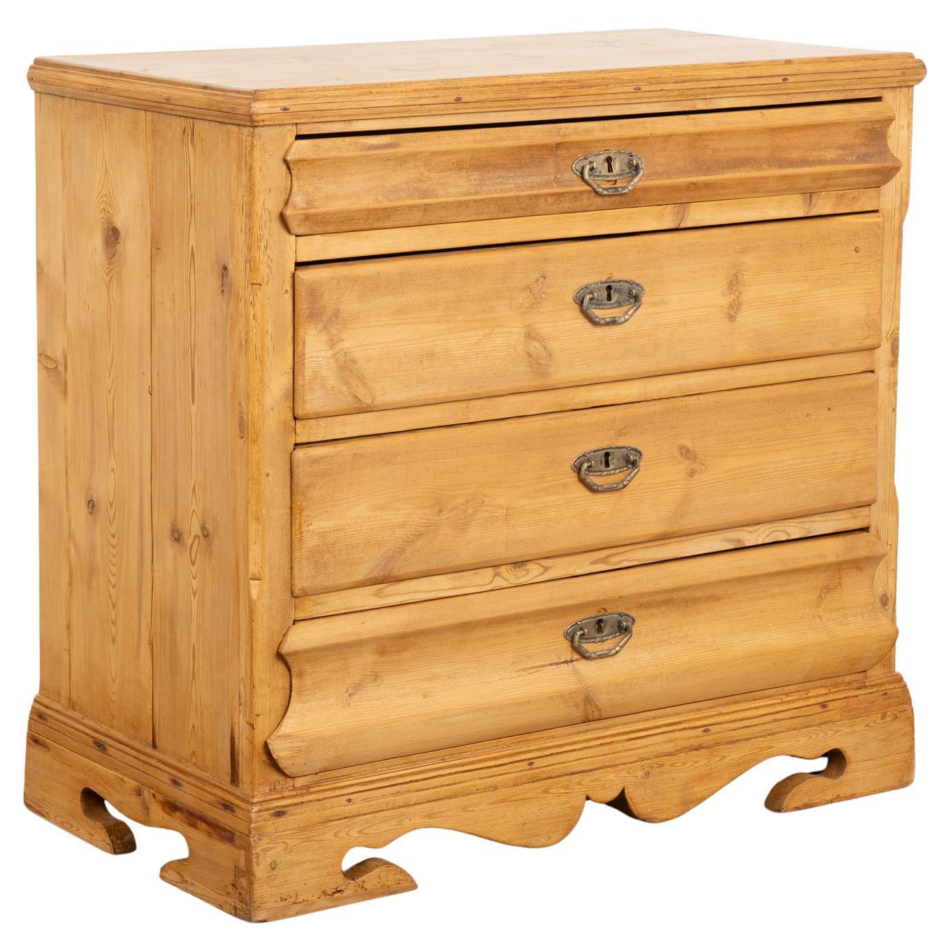 Pine Chest of Four Drawers, Denmark circa 1880 For Sale
