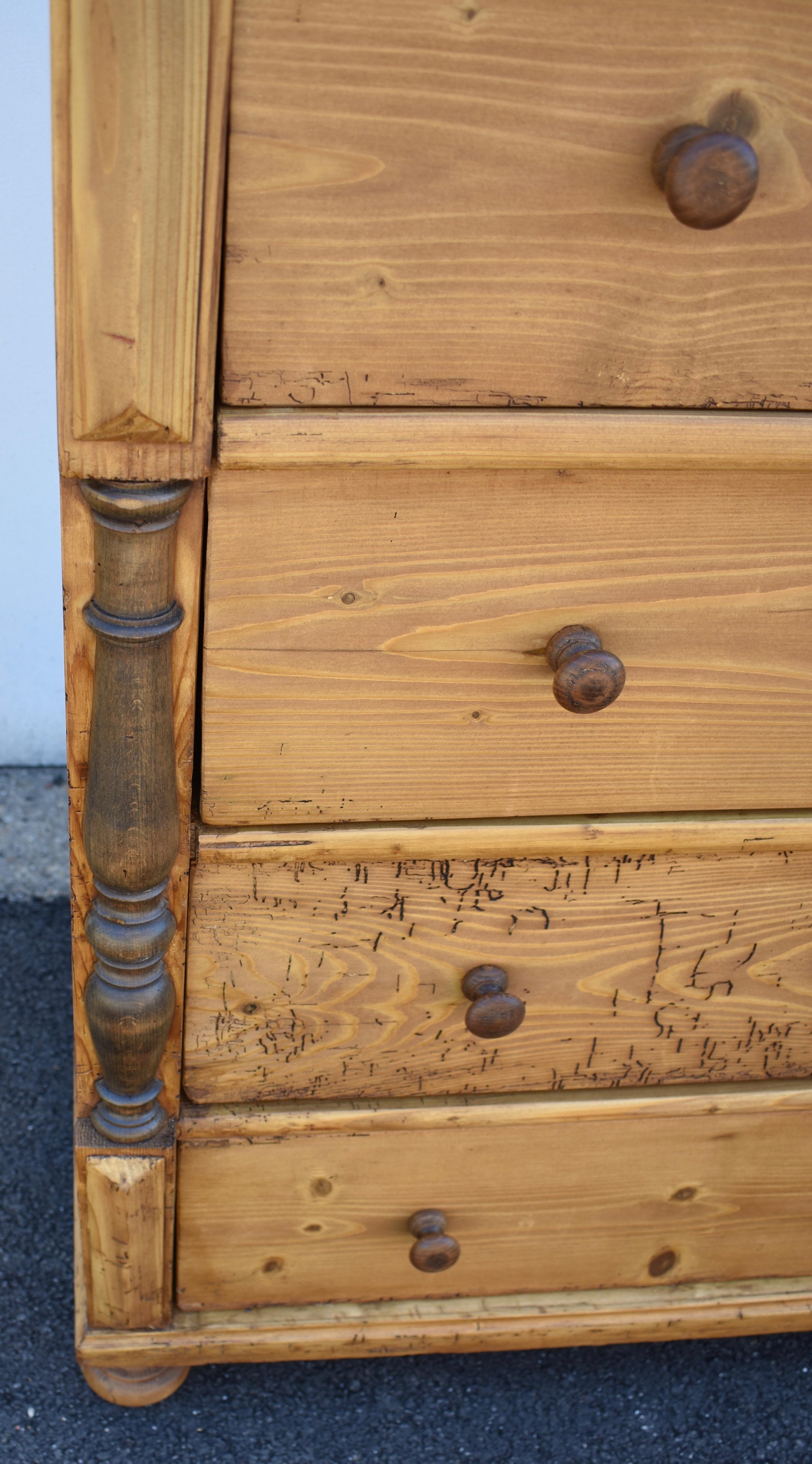 Pine Chest of Four Drawers 3