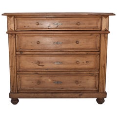 Antique Pine Chest of Four Drawers