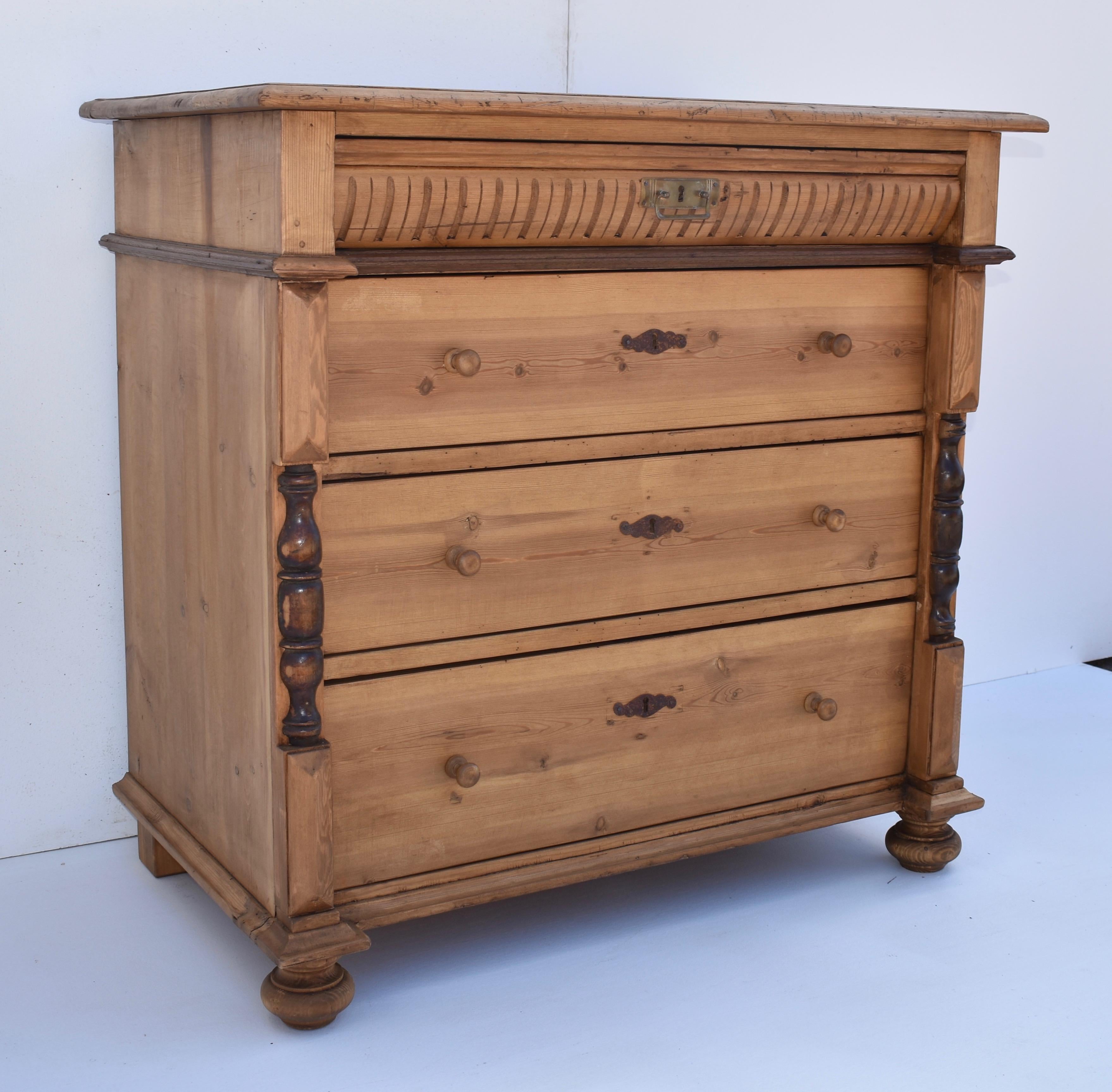 Empire Pine Chest of Four Drawers