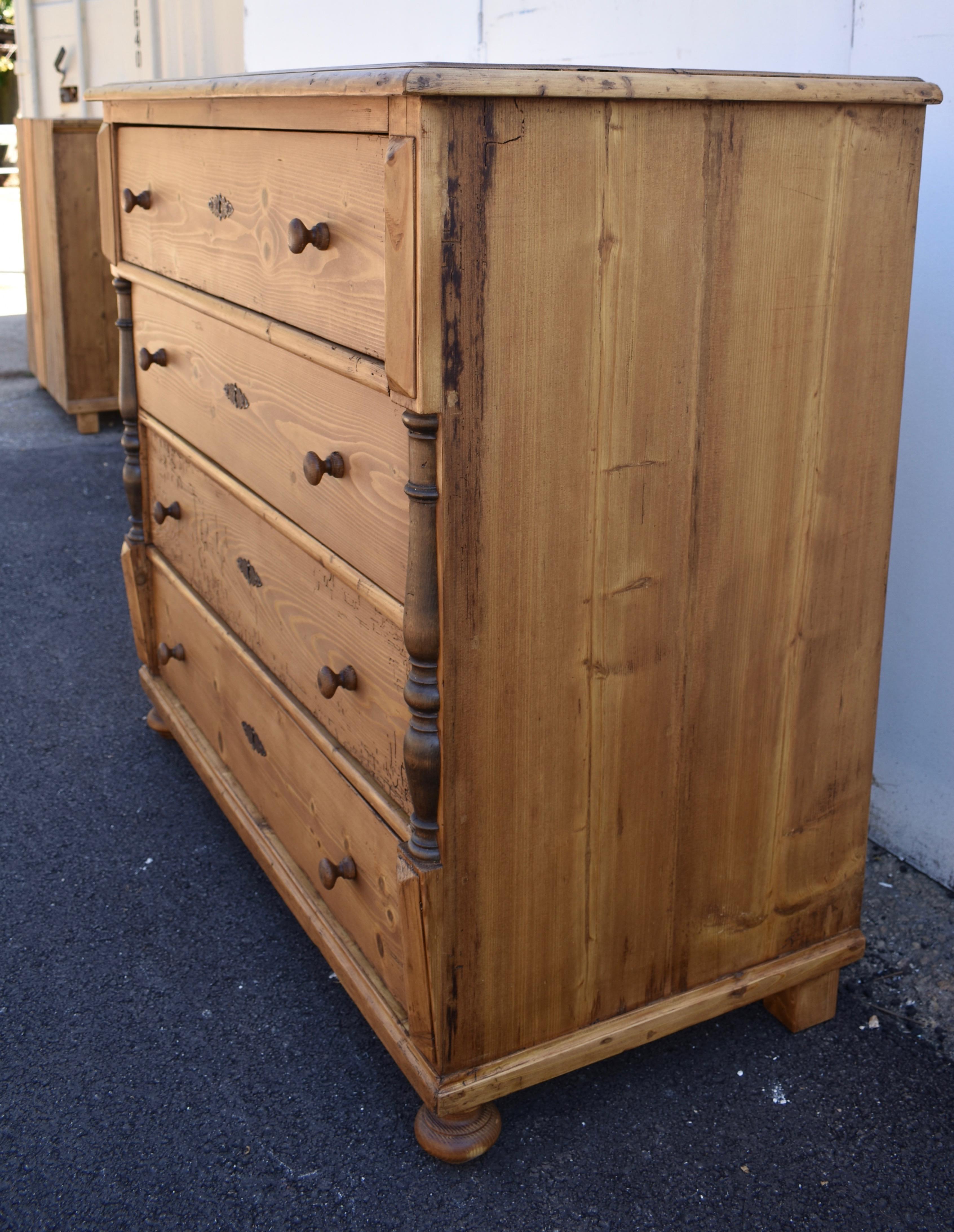 Pine Chest of Four Drawers 1