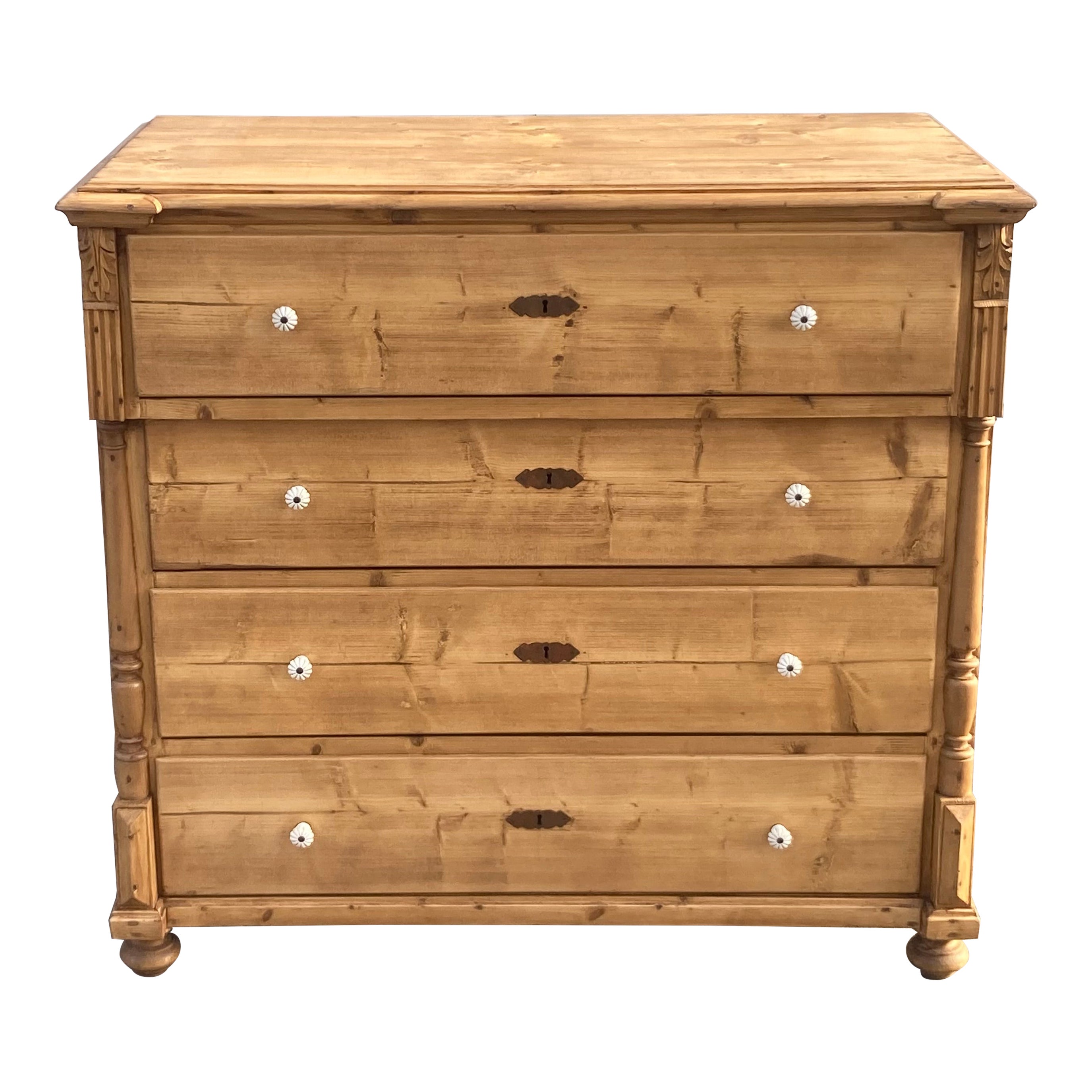 Pine Chest of Four Drawers