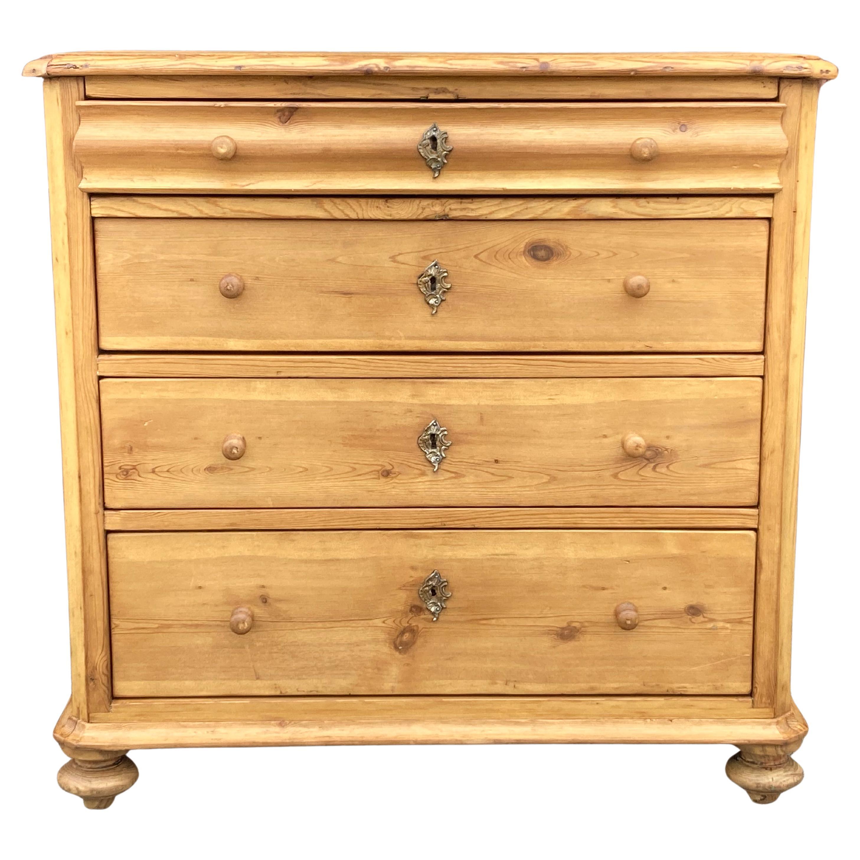 Pine Chest of Four Drawers