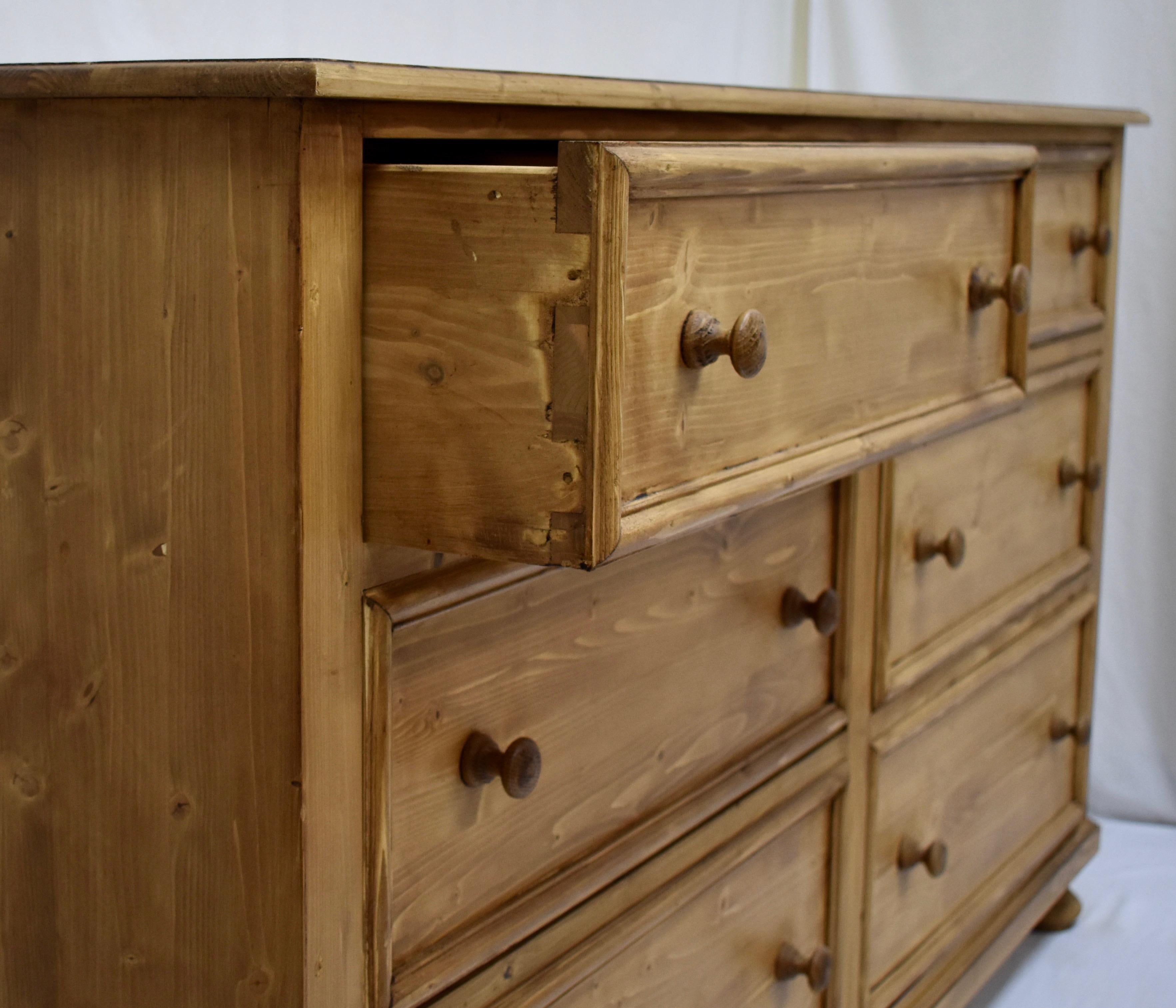 Pine Chest of Six Drawers 1