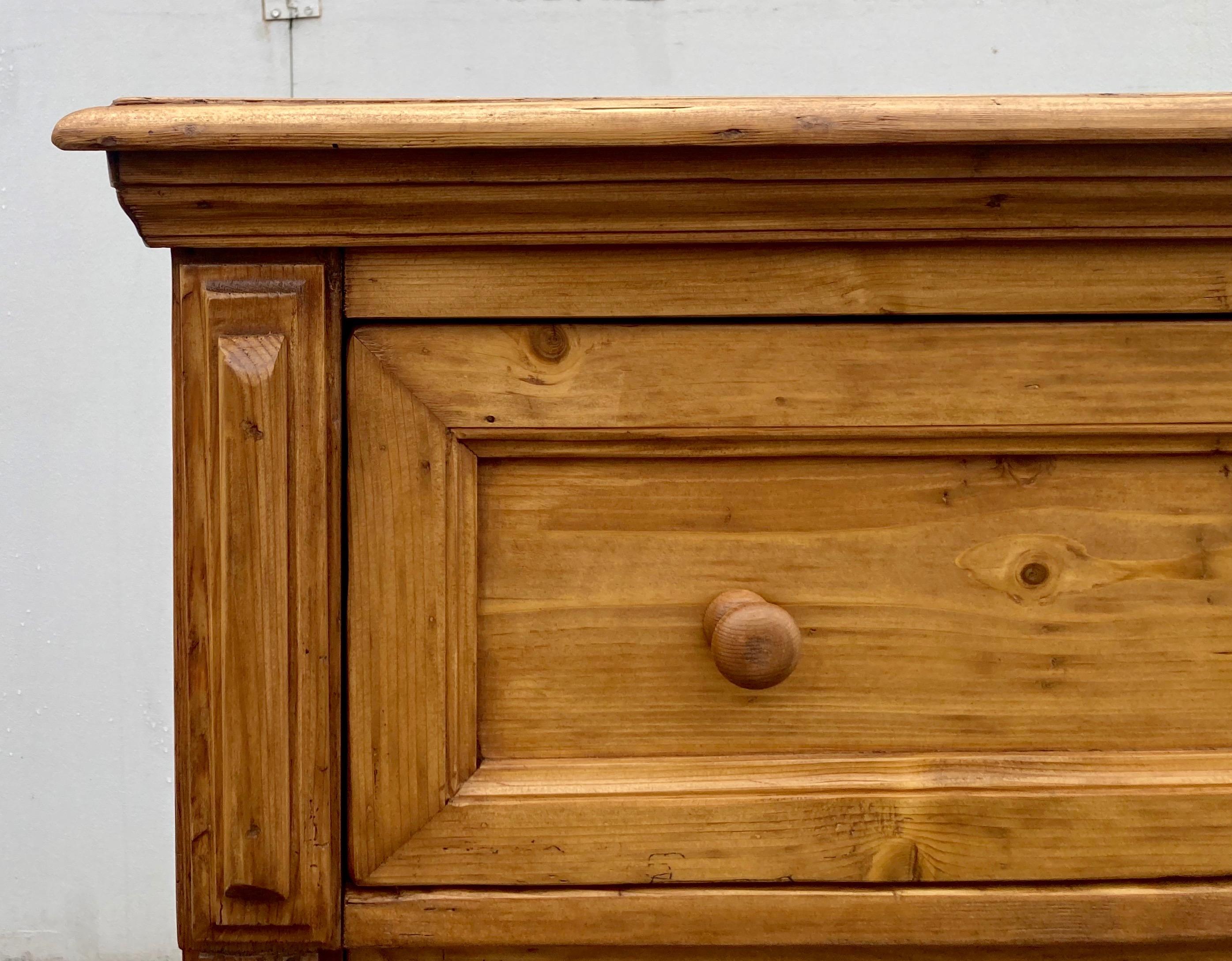 Country Pine Chest of Three Drawers